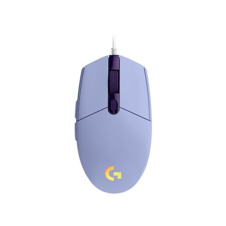 Logitech Logitech G203 Gaming Mouse - Cable - Lilac - USB - 8000 dpi - 6 Button(s) 910005851